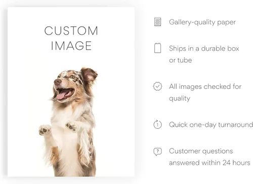 Vista 2 de HAUS AND HUES Crea tu propio juego de 3 arte de pared enmarcado: haz tu propio póster o impresiones a partir de fotos Impresión de fotos