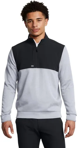 Vista 19 de Under Armour Sudadera Drive Storm con media cremallera para hombre (001) Negro / Blanco