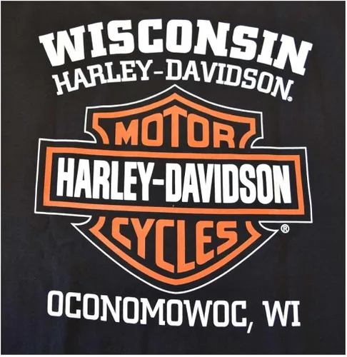 Vista 2 de Harley-Davidson Camiseta negra de barra y escudo alargada para hombre 30296553