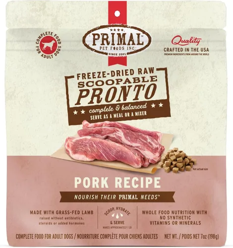 Vista 15 de Primal Comida para Perros Cachorro Liofilizada, Pronto Mini Nuggets; Sirva con Cuchara, Comida Completa y Equilibrada; También Use Como Tapa