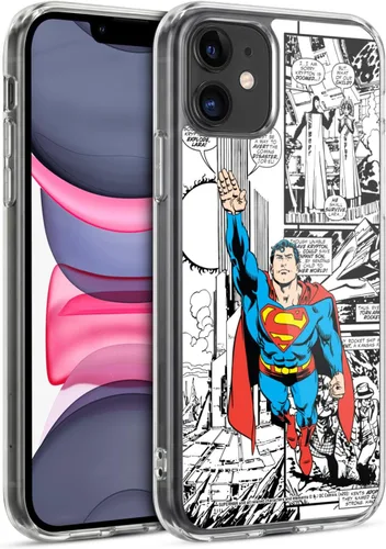 Vista 34 de Head Case Designs Funda de gel con licencia oficial de Superman DC Comics Collage Comicbook Art [protección de grado militar] compatible con Apple