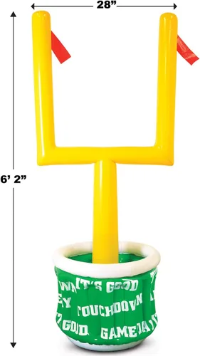 Vista 3 de Beistle Enfriador inflable para postes de portería con balón de fútbol, paquete de 2