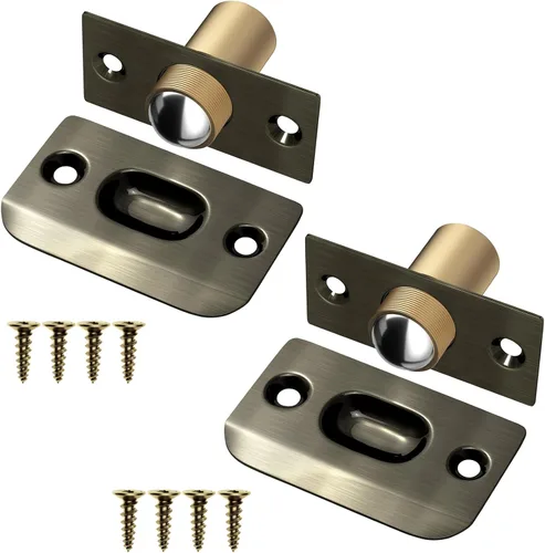 Vista 12 de Jiayi - Juego de 2 accesorios para puerta de armario, cierre de bola para puerta francesa, cierre de bola para la parte superior de la puerta