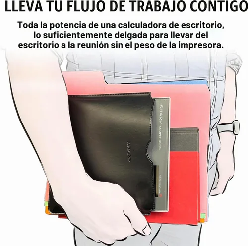 Vista 5 de Sharp QS-2130 - Calculadora comercial de escritorio de doble potencia de 12 dígitos, funciones comerciales con memoria y teclas de marcado