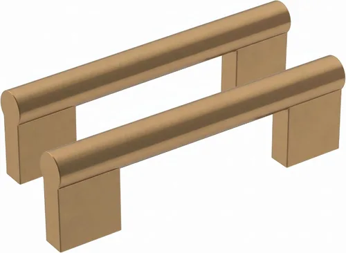Vista 41 de Amerock Versa 3-3/4 pulgadas (96 mm) de centro a centro Bronce champán Manija de gabinete - paquete de 10 unidades Champagne bronce