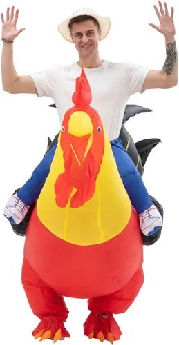 Vista 5 de SVNVIOZ Disfraces inflables para adultos, traje inflable de Halloween, vestido divertido para hombres y mujeres, traje de fiesta de Halloween