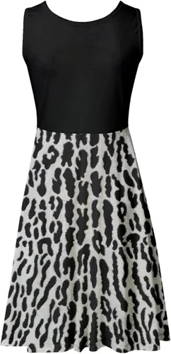 Vista 6 de PeQAQ Vestido sin mangas para mujer, vestido corto de verano con estampado degradado, vestido casual para vacaciones, playa, vestido sin mangas