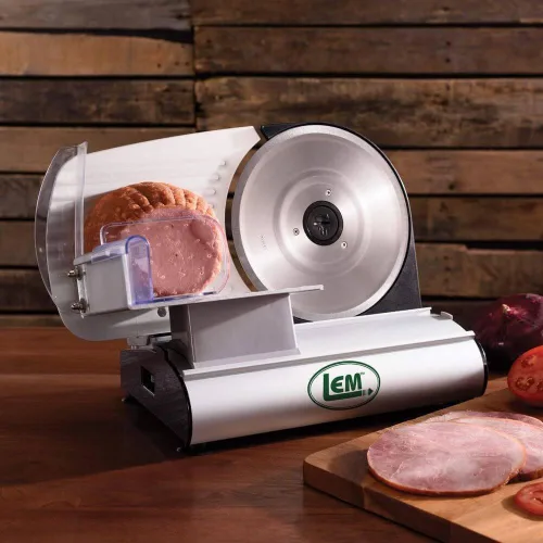 Vista 2 de Rebanadora de carne LEM Mighty Bite de 8.5" Máquina ajustable de la rebanadora de la comida del grueso para la carne de delicatessen, queso, pan