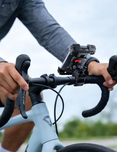 Vista 7 de Grefay Soporte universal para teléfono de bicicleta, soporte universal para teléfono de motocicleta con rotación de 360 grados para teléfonos