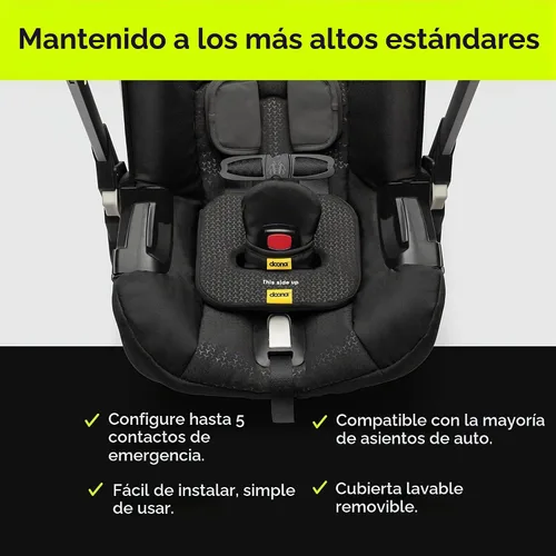 Vista 8 de Doona SensAlert - Alerta de asiento de coche para niños, compatible con asiento de automóvil y cochecito Doona