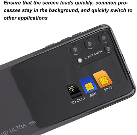 Vista 7 de ASHATA Teléfono celular Android desbloqueado, kit de teléfono inteligente de pantalla completa HD de 5.45 pulgadas, 2GB 32GB ROM Dual SIM Dual