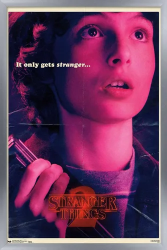 Vista 10 de Netflix Stranger Things: Temporada 2 - Póster de pared de Mike, 22.4 x 14.7 pulgadas, versión con marco de madera de Barnwood