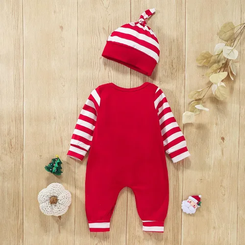 Vista 4 de LouVasabuce Conjunto de 2 piezas para bebé, niña y niño, My First Christmas