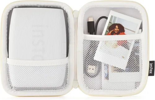 Vista 2 de instax mini LINK estuche para impresora de smartphone, Arcilla Blanco