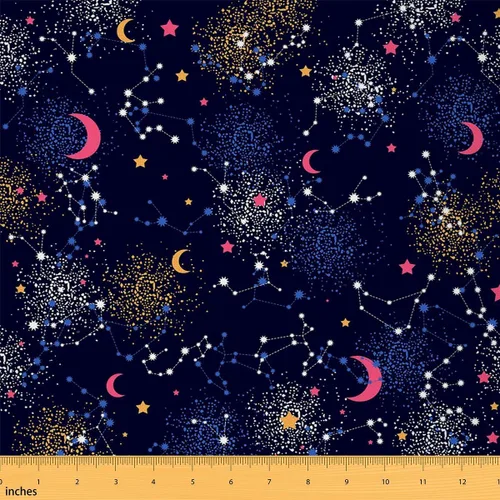 Vista 10 de Tela de camping feliz por The Yard, tela de tapicería de cámper para sillas, tela decorativa de coche de dibujos animados para exteriores, tela
