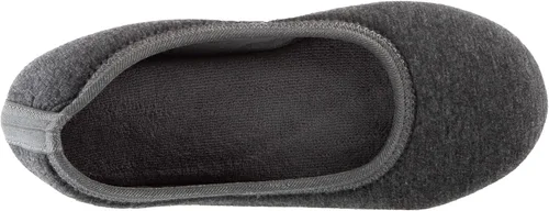 Vista 5 de isotoner - Pantuflas aterciopeladas estilo zapatillas de ballet con plantilla de memory foam, calzado cómodo para estar en casa