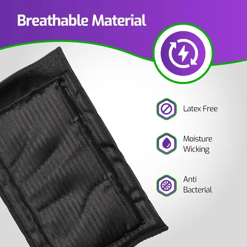 Vista 7 de Acolchado de muletas prémium para muletas – Cojines de muleta para debajo del brazo – Almohadillas azules – Se adapta a muletas estándar