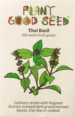 Vista 12 de Plant Good Seed Semillas de albahaca de hojas grandes italianas orgánicas para plantar: hierba culinaria, hojas verdes - Paquete de 200 semillas