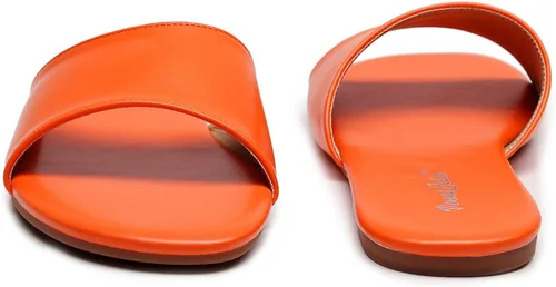 Vista 4 de VenusCelia Sandalias planas anchas lisas para mujer