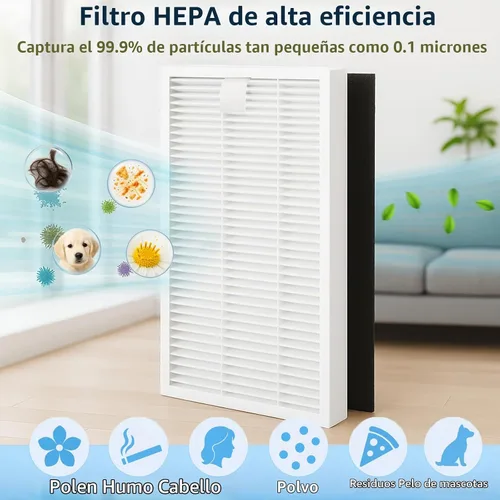 Vista 4 de SmartClean 2000 Kit de accesorios para aspiradora Ionvac SmartClean 2000 Robovac - 2 cepillos principales, 1 cubierta de rodillo, 6 filtros Hepa, 6