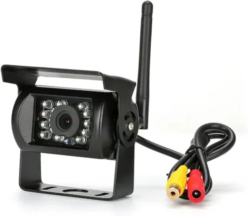 Vista 11 de Cámara de marcha atrás inalámbrica para vehículos, monitor LCD de 7 pulgadas para camiones, autobús, caravana, remolque, excavadora, monitor