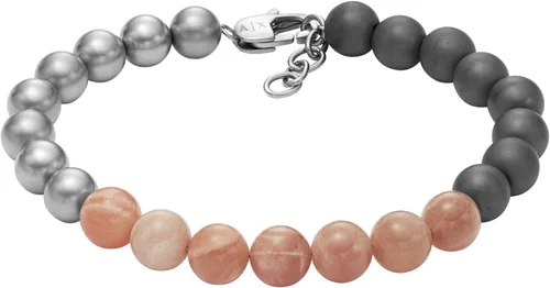 Vista 7 de A X Armani Exchange - Pulsera de cadena de acero inoxidable para hombre