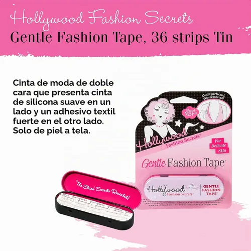 Vista 3 de Hollywood Fashion Secrets - Cinta suave de doble cara, 36 tiras