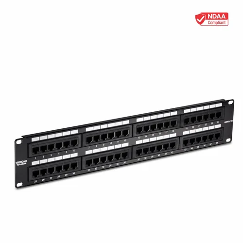 Vista 13 de Parche de panel de 8 puertos Cat5/5e TRENDnet para montar en pared o estanterías, sin blindaje