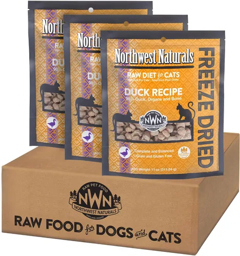 Vista 15 de Northwest Naturals Alimento liofilizado de carne de res y trucha para gatos y gatitos, bocados del tamaño de un bocado, saludable, limitado