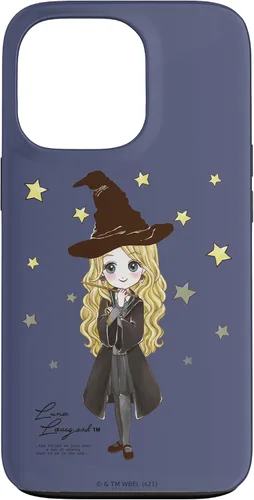 Vista 10 de Funda para iPhone 16 Harry Potter Luna Lovegood con cita y estrellas