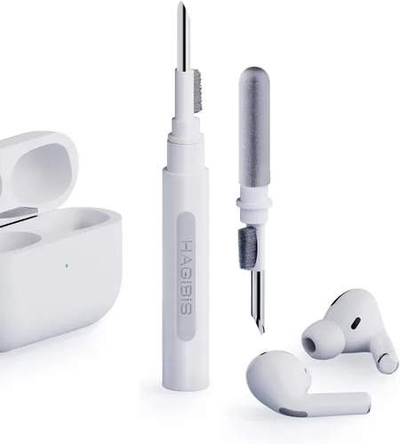 Vista 9 de Bolígrafo de limpieza Hagibis para Airpods Pro 1 2, kit de limpieza multifunción, cepillo suave para estuche de auriculares Bluetooth, herramientas