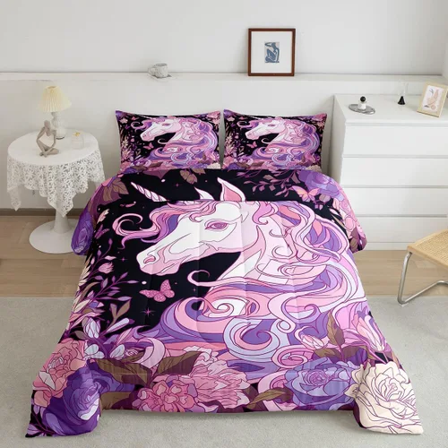 Vista 34 de Erosebridal Happy Camping - Edredón tamaño individual para niños, juego de ropa de cama de animales del bosque del bosque para bebés, niños y niñas