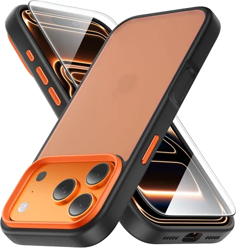 Vista 35 de Yriklso Funda 3 en 1 para iPhone Air, 1 protector de pantalla + 1 lente de cámara, a prueba de golpes para iPhone Air, protección contra caídas