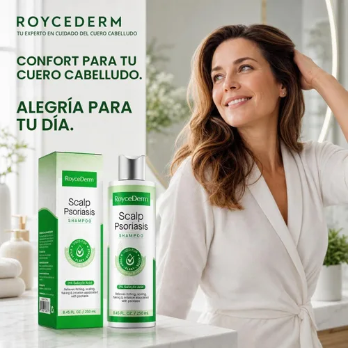 Vista 7 de Roycederm Champú para la psoriasis, tratamiento medicado para el cuero