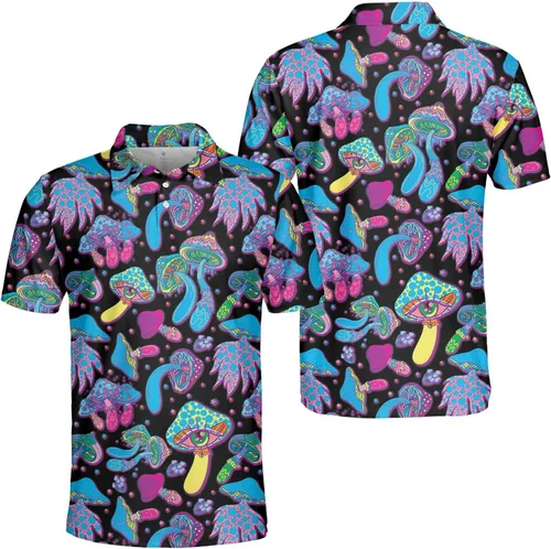 Vista 3 de Camisetas de golf divertidas para hombres, polo para hombres, camisetas de golf de manga corta para equipo, regalos para amantes del golf