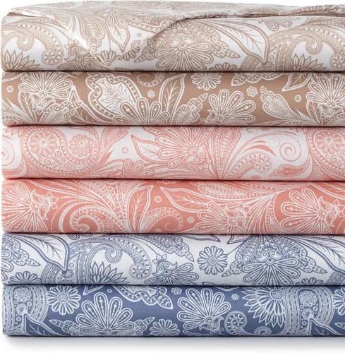 Vista 48 de Southshore Fine Living, Inc. Colección Winter Brush, juego de sábanas de 3 piezas para cama individual, sábana bajera con bolsillo profundo de 14