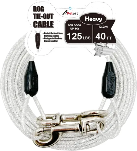 Vista 13 de Petest Cable de amarre reflectante de 15 pies para perros pequeños de hasta 35 libras