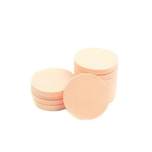 Vista 2 de AKOAK 20pcs redondo maquillaje facial suave esponja cosmética soplo mujeres señora belleza maquillaje base polvo soplo (COLOR PIEL/20)
