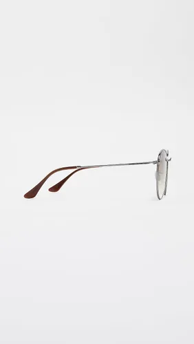 Vista 4 de Ray-Ban - Lentes de sol de metal Rb3447n, redondos, con lentes planas