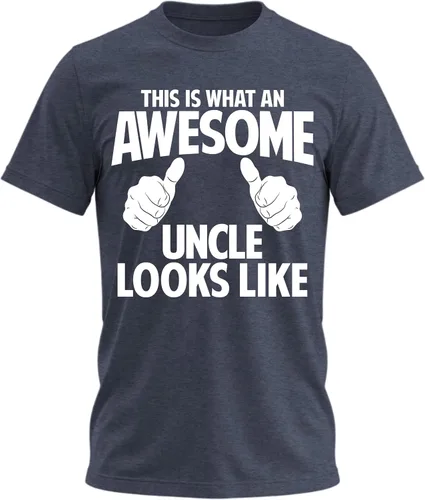Vista 22 de Awesome Uncle Looks Like - Camiseta divertida para hombre Negro