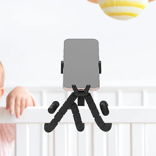 Vista 4 de Soporte para teléfono para cochecito de bebé, soporte para teléfono para carrito de compras, carrito de golf, carrito de empuje, abrazadera portátil