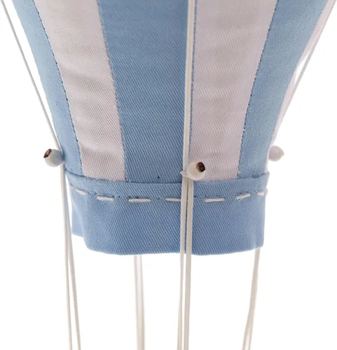Vista 2 de Globo de aire caliente azul bebé colgante de tela para niños, cuarto de bebé, decoración de habitación de niños, regalo de baby shower, grande, 12