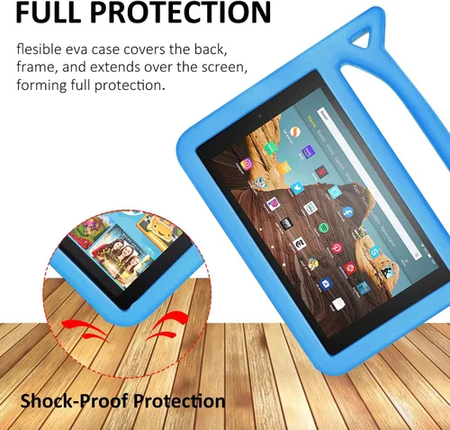 Vista 3 de Funda protectora para tablet de 1 0, ligera, a prueba de golpes, con bonito soporte de mango de gato (9ª/7ª generación, versión 2019/2017)