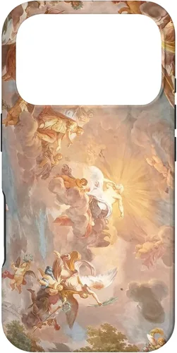 Vista 30 de Funda para iPhone 16, diseño de historia del arte renacentista, diseño de Michelangelo Sky