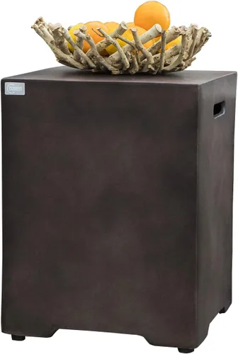Vista 13 de COSIEST Mesa de tanque de propano para exteriores con diseño de grano de madera, mesa de tanque oculta exterior de 16 pulgadas, oculta el tanque