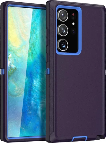 Vista 10 de MXX Funda compatible con Samsung Galaxy S23 Ultra, 3 capas de protección completa, resistente, resistente, a prueba de golpes y polvo, hecha