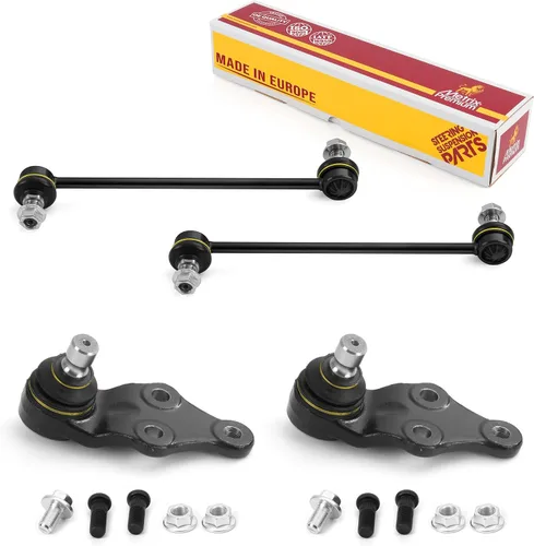 Vista 157 de Metrix Premium Chassis Parts - Juego de 4 piezas de articulación de rótula superior y barra estabilizadora delantera para Ford Ranger RWD 1998-2011