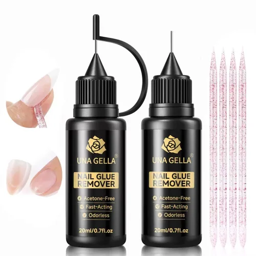 Vista 34 de UNA GELLA - Pegamento para uñas súper fuerte, 2 unidades de 0.3 fl oz, semisólido