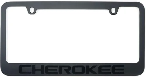 Vista 3 de Marco para matrícula Jeep Grand Cherokee (negro con negro)