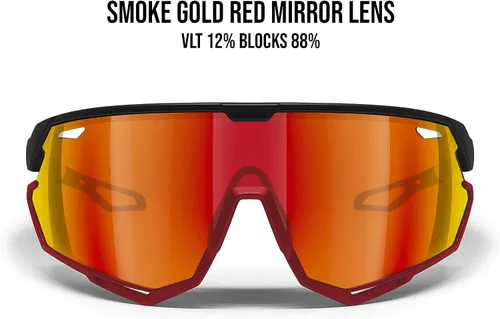 Vista 2 de Bertoni Gafas de sol deportivas para ciclismo MTB Running para hombres y mujeres en TR90 lente ancha antivaho mod. ALPHA NUEVO